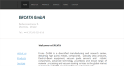 Desktop Screenshot of ercata.com